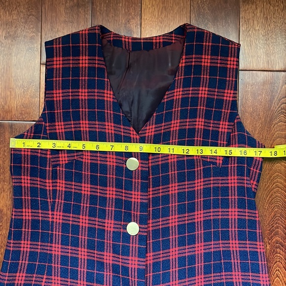 Vintage Plaid Vest Size 2-4 - Picture 7 of 8